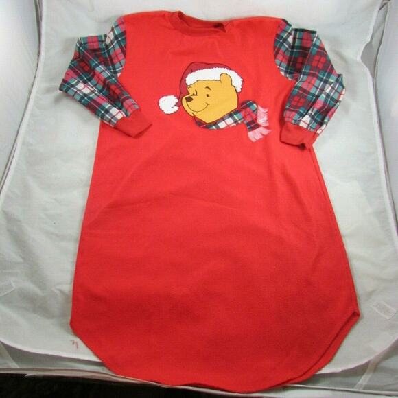 Disney Winnie the Pooh Nightgown Puffy Paint Graphics 100 Acre Collection Size 8 - Picture 2 of 8